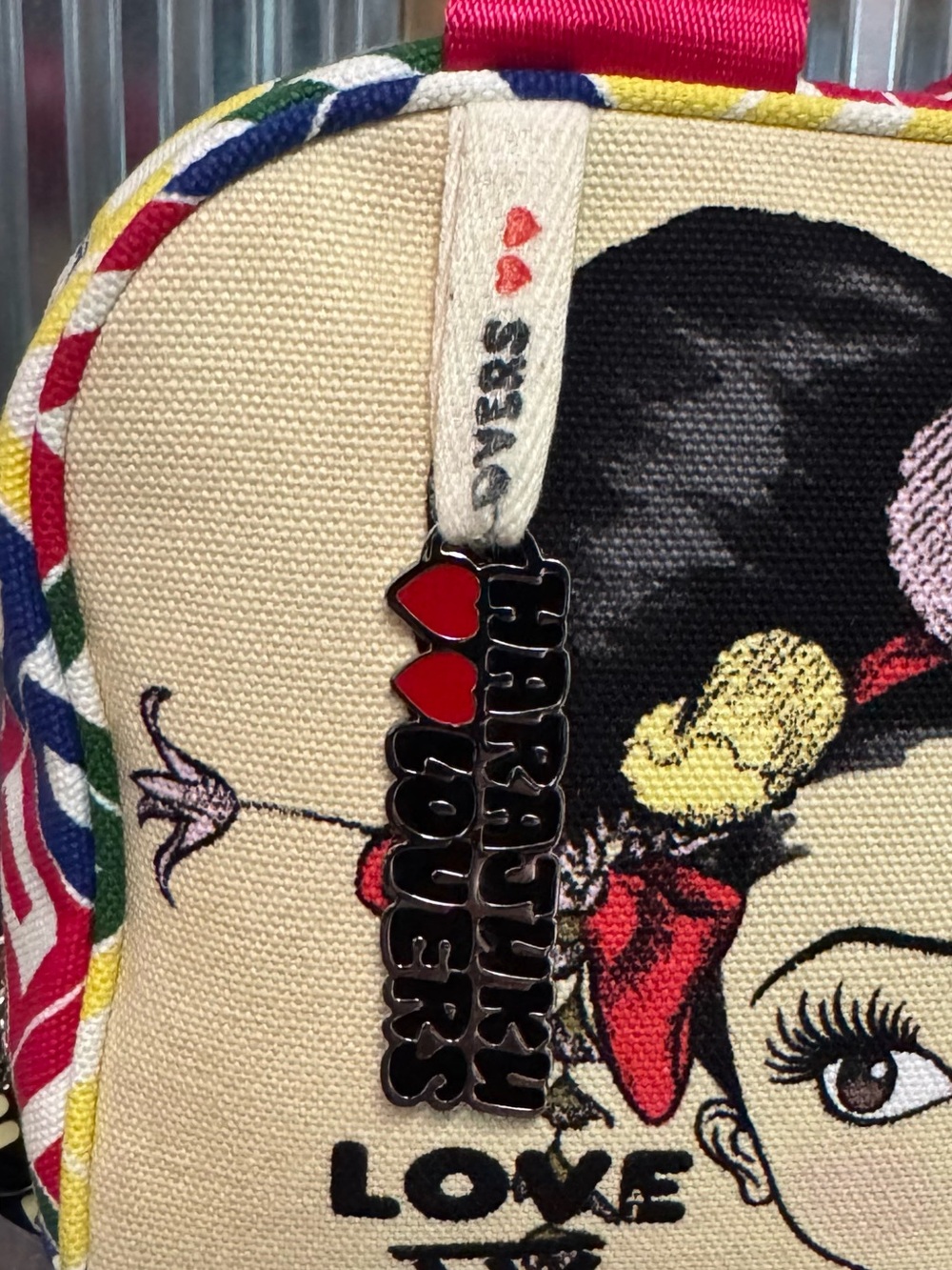 HARAJUKU LOVERS Bowler Bag Canvas “Attraction to Cuteness” Gwen Stefani - Picture 2 of 15